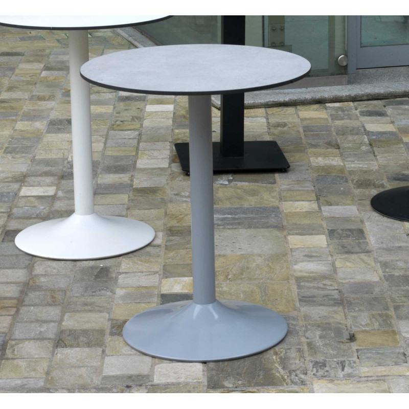 Base tavolo acciaio grigio opaco tondo Ø45x72 cm resistente