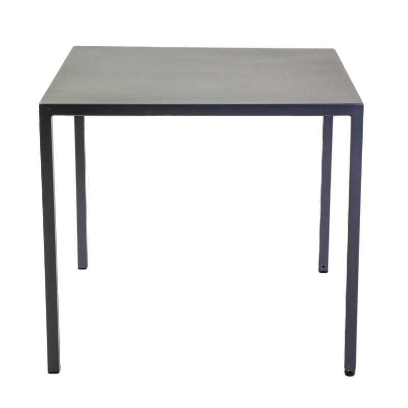 Tavolo metallo autolivellante New Elma antracite 80x80x75 robusto