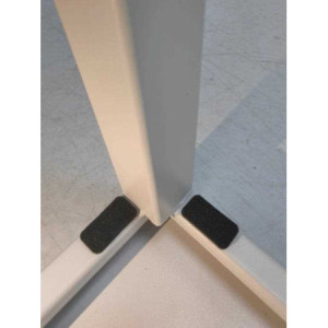 Zoom Tavolino metallo New Elma bianco quadro cm 35x35h42