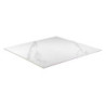 Top tavolo pietra sinterizzata bianco quadro 70x70 cm resistente