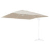 Ombrellone alluminio Montana 3x3 m palo laterale bianco panna