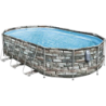 Piscina Power Steel Comfort Jet ovale 610x366x122 cm