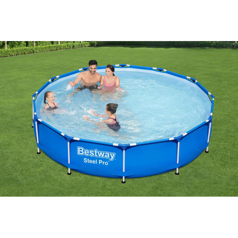 Piscina Steel Pro 366x76cm 6473lt rotonda resistente e capiente