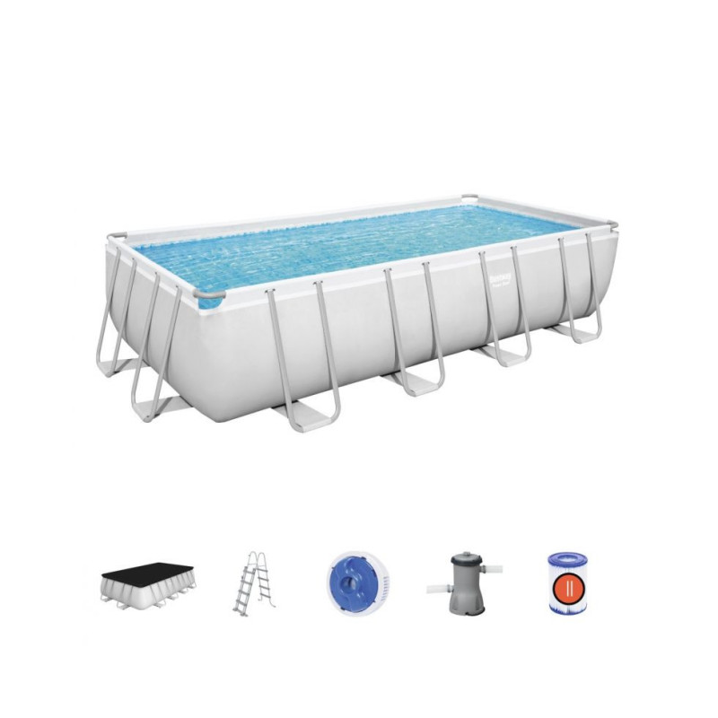 Piscina Power Steel rettangolare 488x244x122 cm robusta