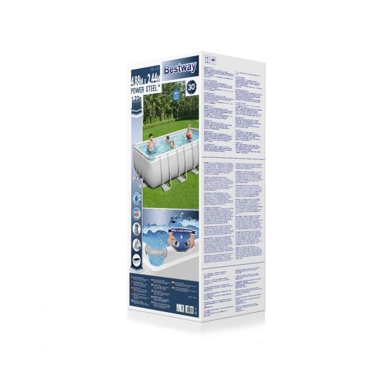 Piscina Power Steel rettangolare 488x244x122 cm robusta