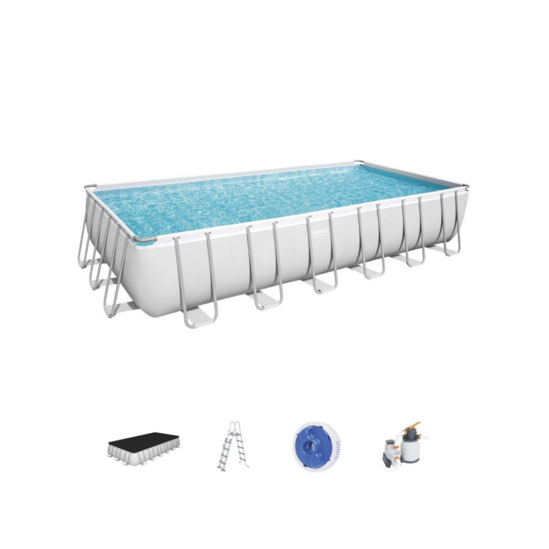 Piscina 732x366x132 cm con filtro a sabbia 30045 L robusta
