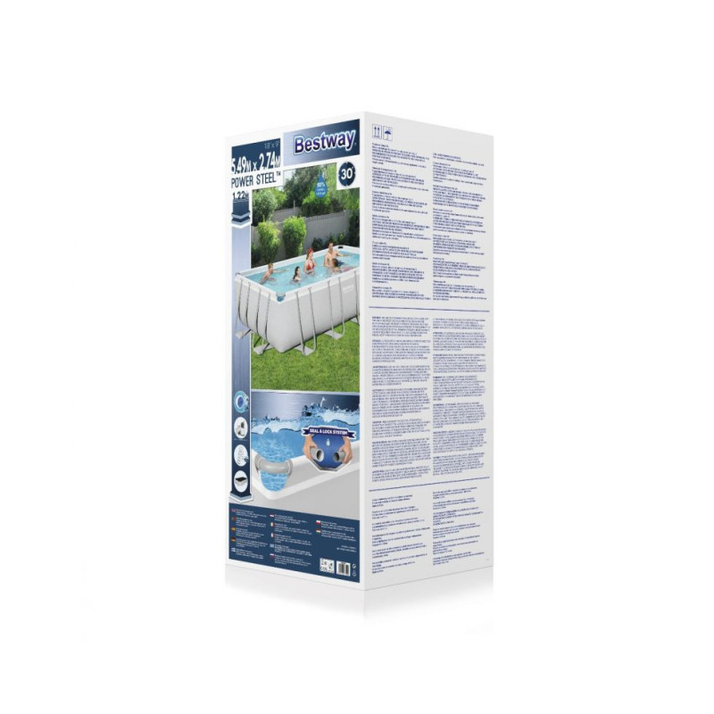 Piscina 549x274x122 cm con filtro a sabbia 14812 L robusta