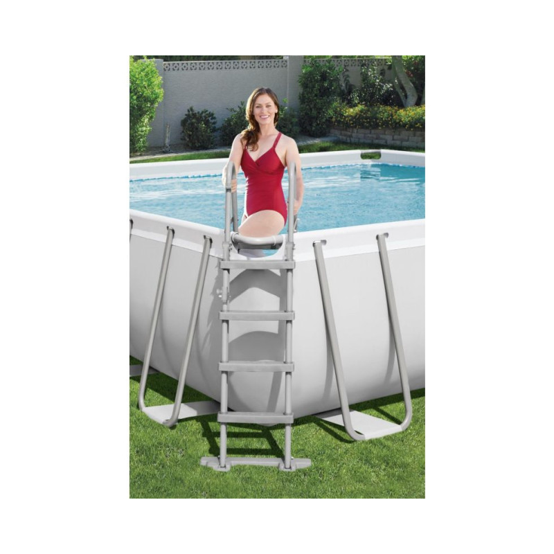 Piscina rettangolare 412x201x122 cm con filtro e scaletta