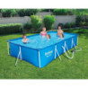 Piscina con telaio e pompa 400x211x81 cm resistente