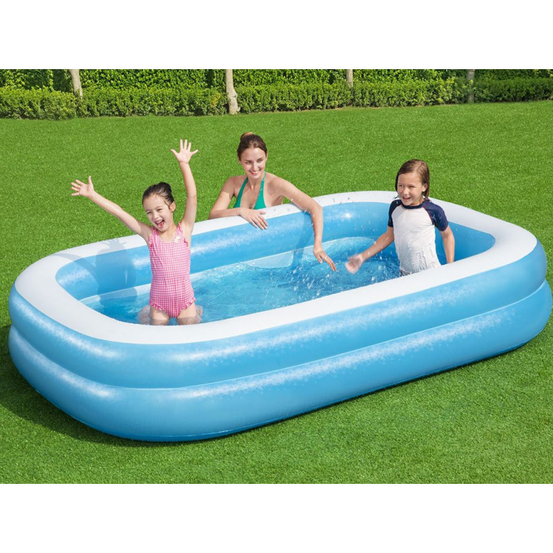 Piscina gonfiabile 262x175x51cm famiglia resistente e spaziosa