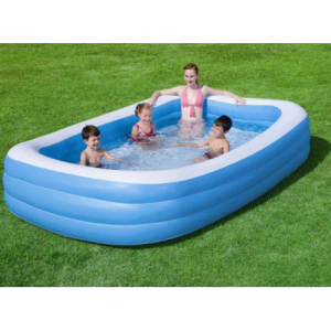 Zoom Set di 3 Piscine Family Rettan. A 2 Anelli Cm 250x150x51