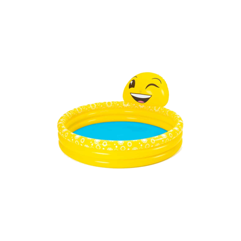 Piscinetta per bambini Smile con spruzzo divertente  