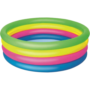 Piscina a 4 anelli colorata 157x46 cm per bambini