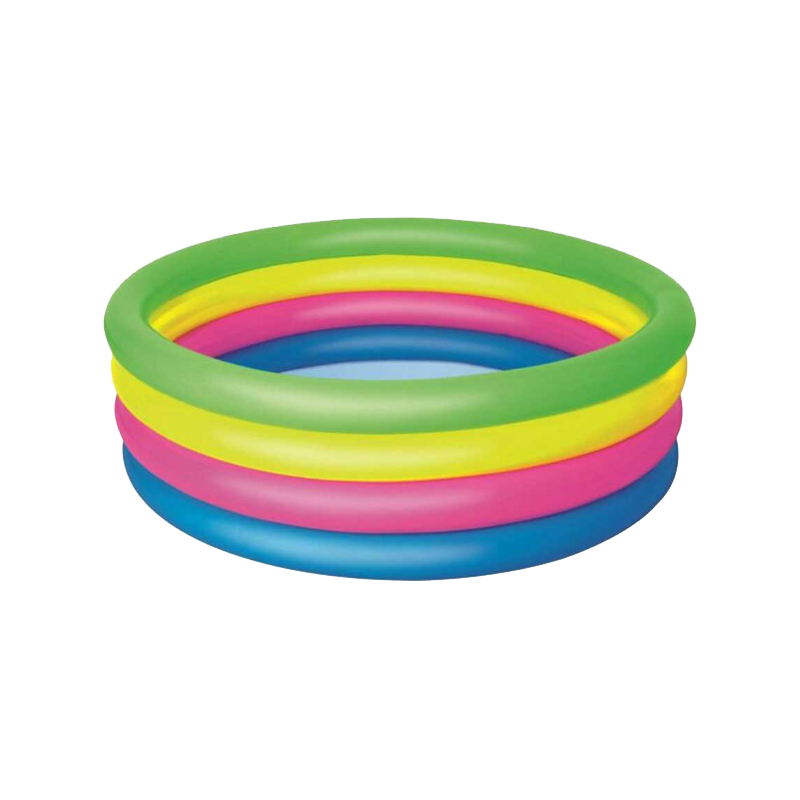 Piscina a 4 anelli colorata 157x46 cm per bambini