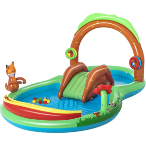 Play Center Friendly Woods 295x199x130cm con scivolo e spruzzi