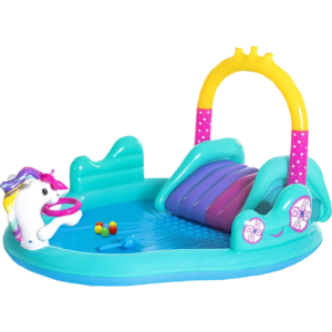 Play Center Magico Unicorno con scivolo e giochi 274x198x137