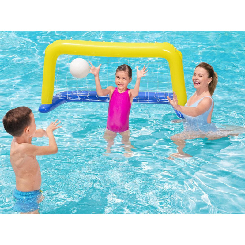 Porta galleggiante water polo 142x76cm con palla per piscina