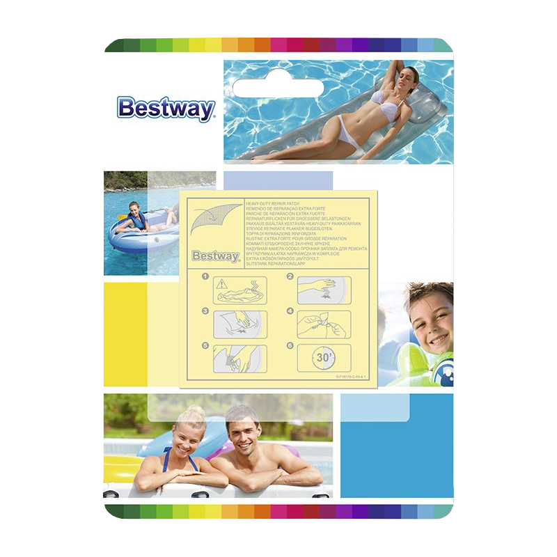Kit 10 toppe riparazioni pesanti per piscina e gonfiabili