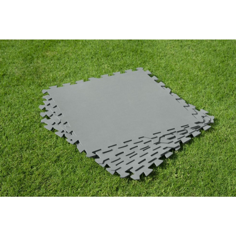 Tappetino base grigio 50x50cm protezione piscina copre 2,25 mq