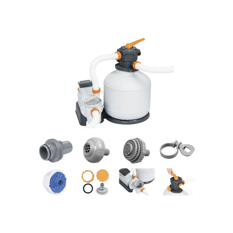 Filtro a sabbia Flowclear 11355 lt/h potente per piscina grande
