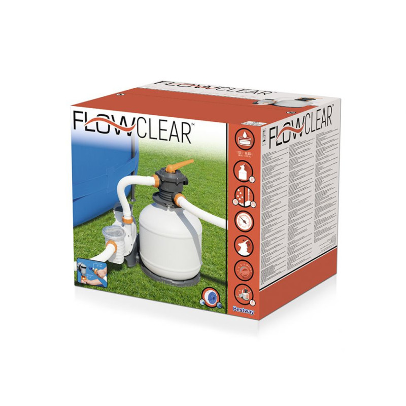 Filtro a sabbia Flowclear 11355 lt/h potente per piscina grande