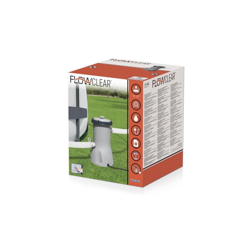 Pompa filtro 3028 lt/h cartuccia II 45W per piscina pulita