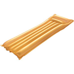 Materassino gonfiabile Gold 183x69 cm elegante per piscina e mare