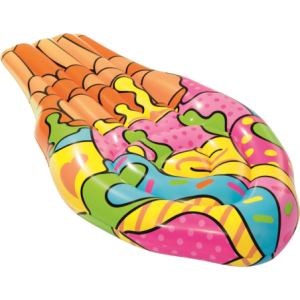 Materassino pop cono gelato 188x95 cm gonfiabile piscina colorato