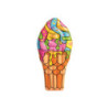 Materassino pop cono gelato 188x95 cm gonfiabile piscina colorato