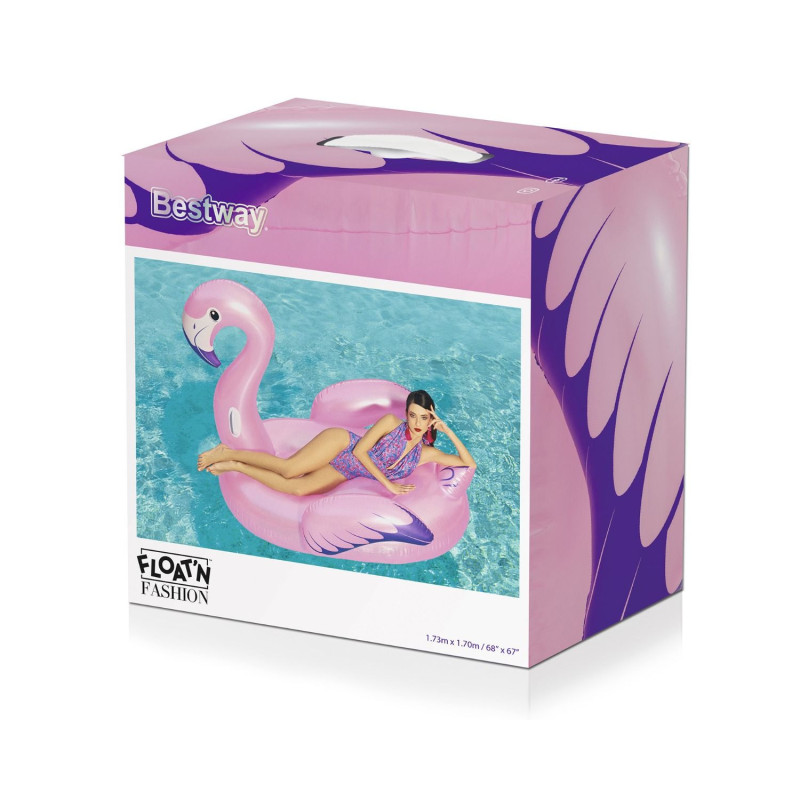Cavalcabile luxury fenicottero 173x170 cm gonfiabile piscina