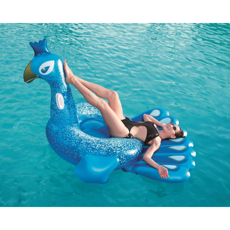 Cavalcabile pavone 198x164 cm gonfiabile piscina con maniglie
