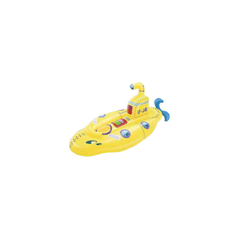 Cavalcabile sottomarino giallo 165x86 cm gonfiabile piscina bambini