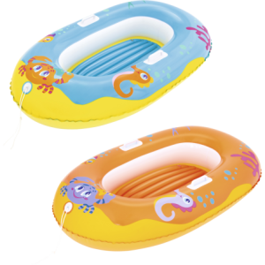 Canottino Balena/Pesci 119x79cm 2 Colori - Gonfiabile Bambini Piscina