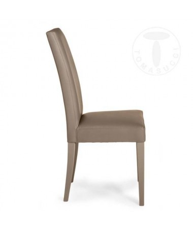 Zoom Sedia in pelle sintetica Jenny - set da 2 tortora