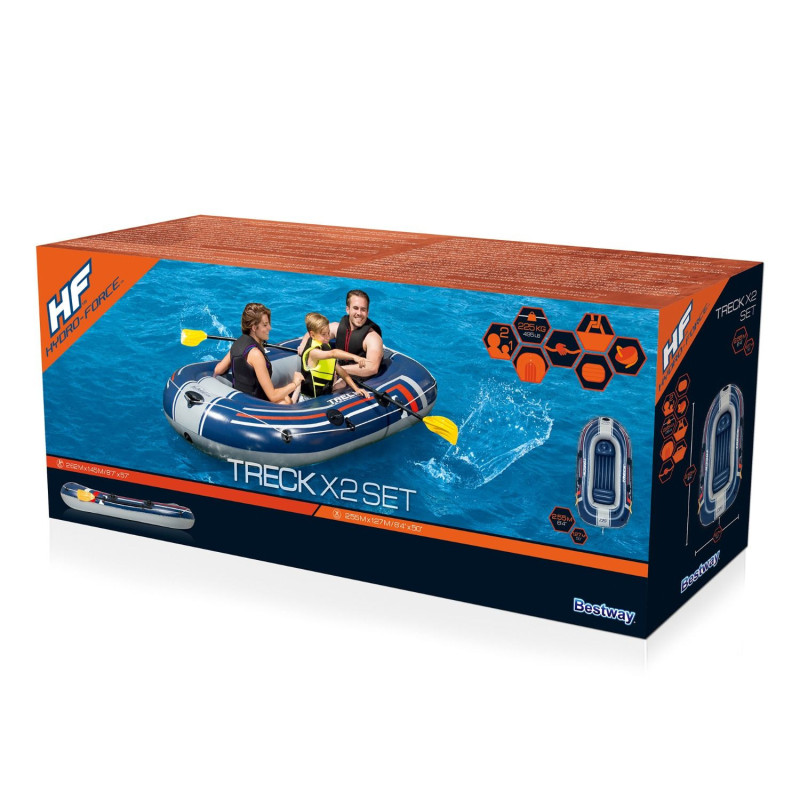 Canotto Hydro Force Raft 255x127x36 cm con remi e pompa inclusi