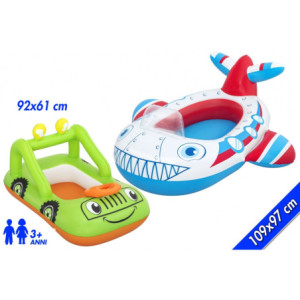 Canottino Jeep/Aereo Gonfiabile Bambini 92x61-109x97cm Piscina