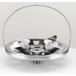 Fornello a gas cromato ATT20x14SX compatto cucina portatile