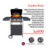 Barbecue Gordon Basic BBC 2 fuochi compatto giardino esterno