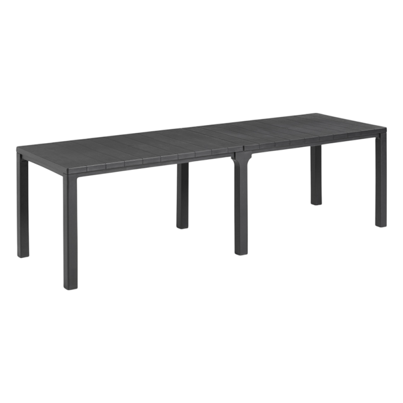 Julie tavolo quadrato antracite moderno e compatto per soggiorno