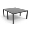 Julie tavolo quadrato antracite moderno e compatto per soggiorno