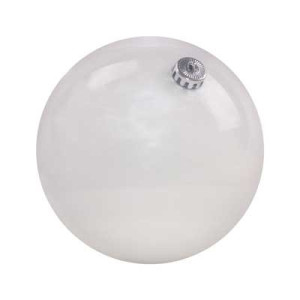 Sfera Lucida Bianco 25cm - Decorazione Natalizia Elegante