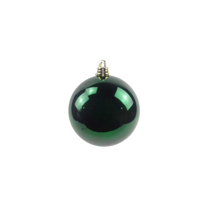 Sfera lucida verde muschio diametro 30 cm decorazione natalizia