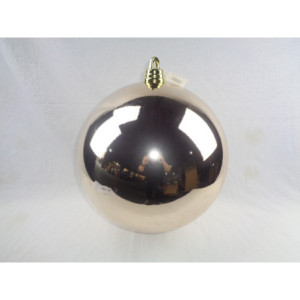 Sfera lucida champagne diametro 40 cm decorazione natalizia