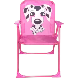 Spiaggina Babydog Girl rosa in ferro lettino pieghevole bimba