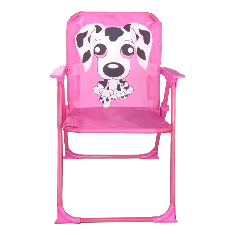 Spiaggina Babydog Girl rosa in ferro lettino pieghevole bimba
