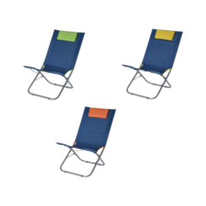 Spiaggina Gold Sand Blue Jeans Fluo - Lettino Pratico Esterno