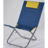 Spiaggina Gold Sand Blue Jeans Fluo - Lettino Pratico Esterno