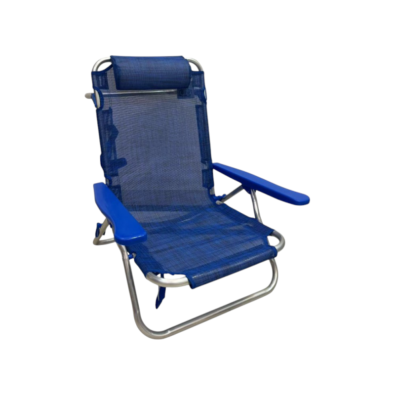 Spiaggina Lexi Blue alluminio 5 posizioni telo textilene