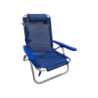 Spiaggina Lexi Blue alluminio 5 posizioni telo textilene