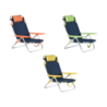 Spiaggina Lexi Blue Jeans Fluo Alluminio 5 Posizioni
